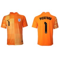 England Jordan Pickford #1 Torwart Fußballbekleidung Auswärtstrikot WM 2022 Kurzarm